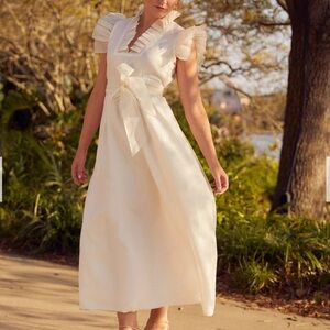Sue Sartor Firenze Dress | Ivory Silk Organza